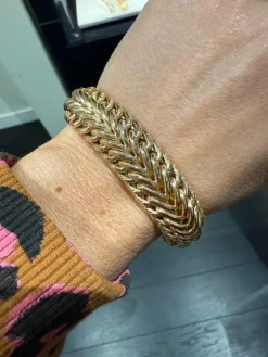 bracelet or jaune - Maille américaine