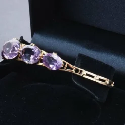 Bracelet Or jaune Améthyste