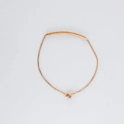 Bracelet or jaune barrette diamants