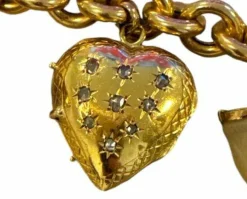 Bracelet or jaune Breloques