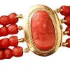 Bracelet Or jaune Corail Camée