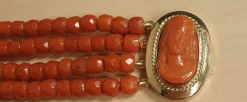 Bracelet Or jaune Corail Camée