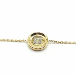Bracelet or jaune diamants signé Ely Bela