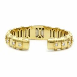 Bracelet or jaune, diamants