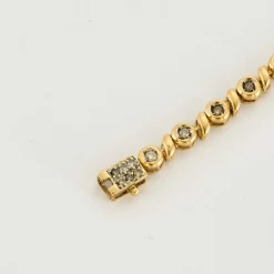 Bracelet or jaune diamants