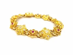 Bracelet Or jaune Diamant, Rubis