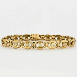 Bracelet or jaune diamants