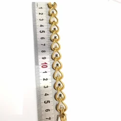 Bracelet or jaune diamants et saphirs