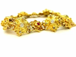 Bracelet Or jaune Diamant, Rubis