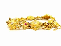 Bracelet Or jaune Diamant, Rubis