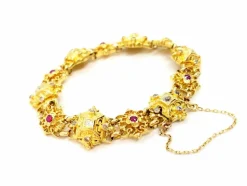 Bracelet Or jaune Diamant, Rubis