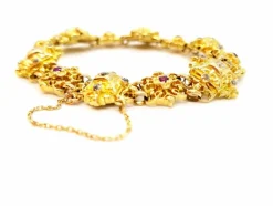 Bracelet Or jaune Diamant, Rubis