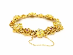 Bracelet Or jaune Diamant, Rubis