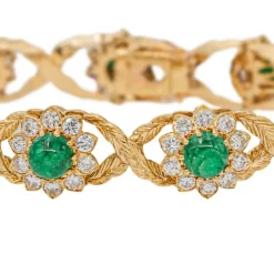 Bracelet Or jaune Emeraude