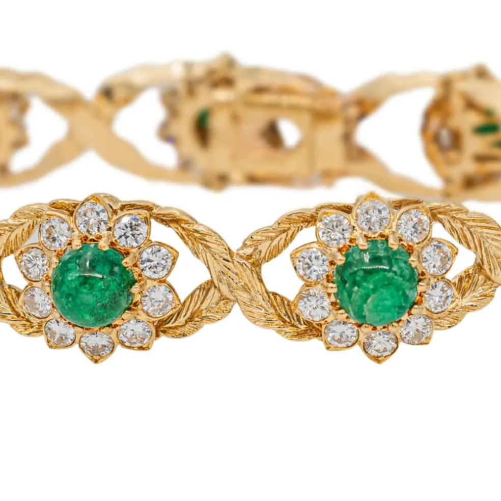 Bracelet Or jaune Emeraude