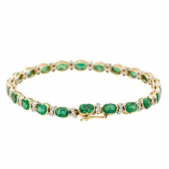 Bracelet Or jaune Emeraude