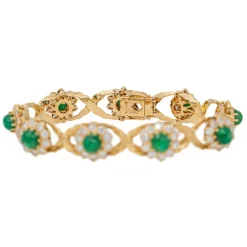Bracelet Or jaune Emeraude