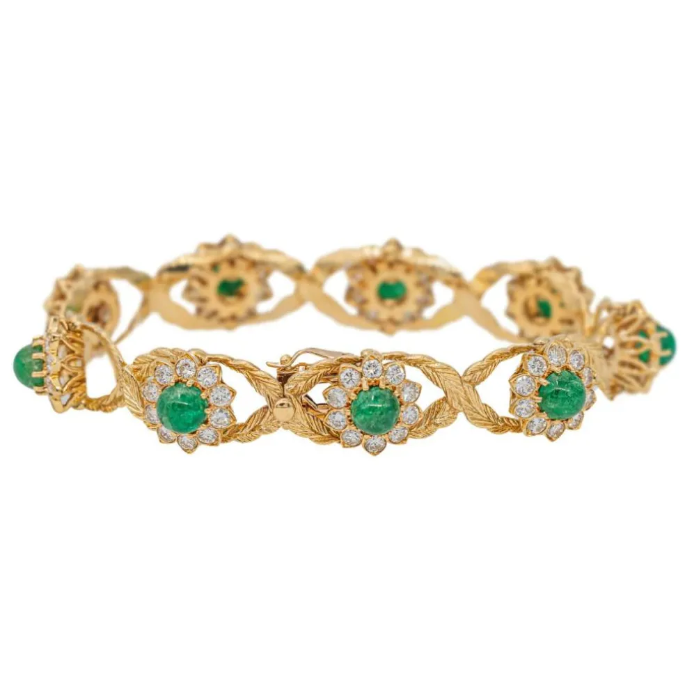 Bracelet Or jaune Emeraude