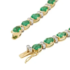 Bracelet Or jaune Emeraude