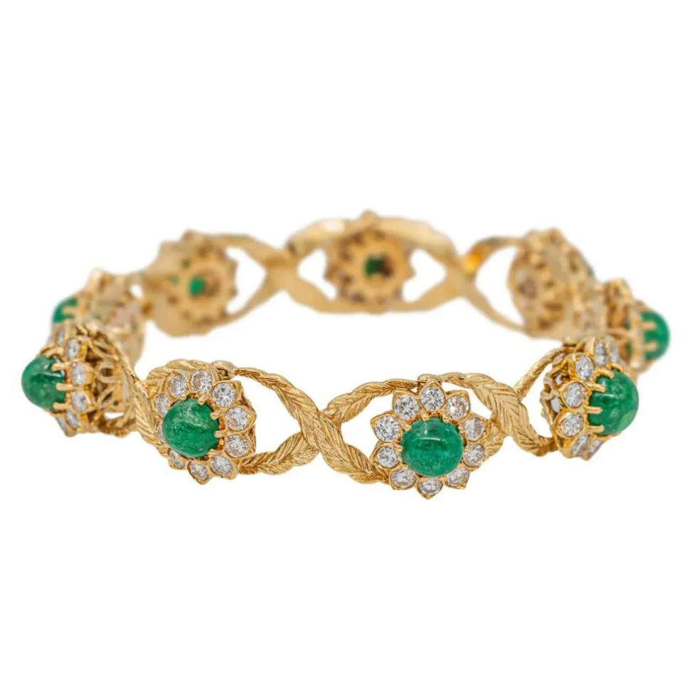 Bracelet Or jaune Emeraude