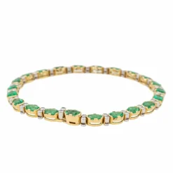 Bracelet Or jaune Emeraude