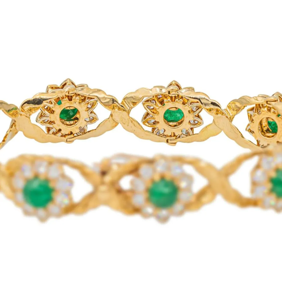 Bracelet Or jaune Emeraude