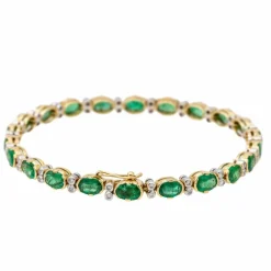 Bracelet Or jaune Emeraude