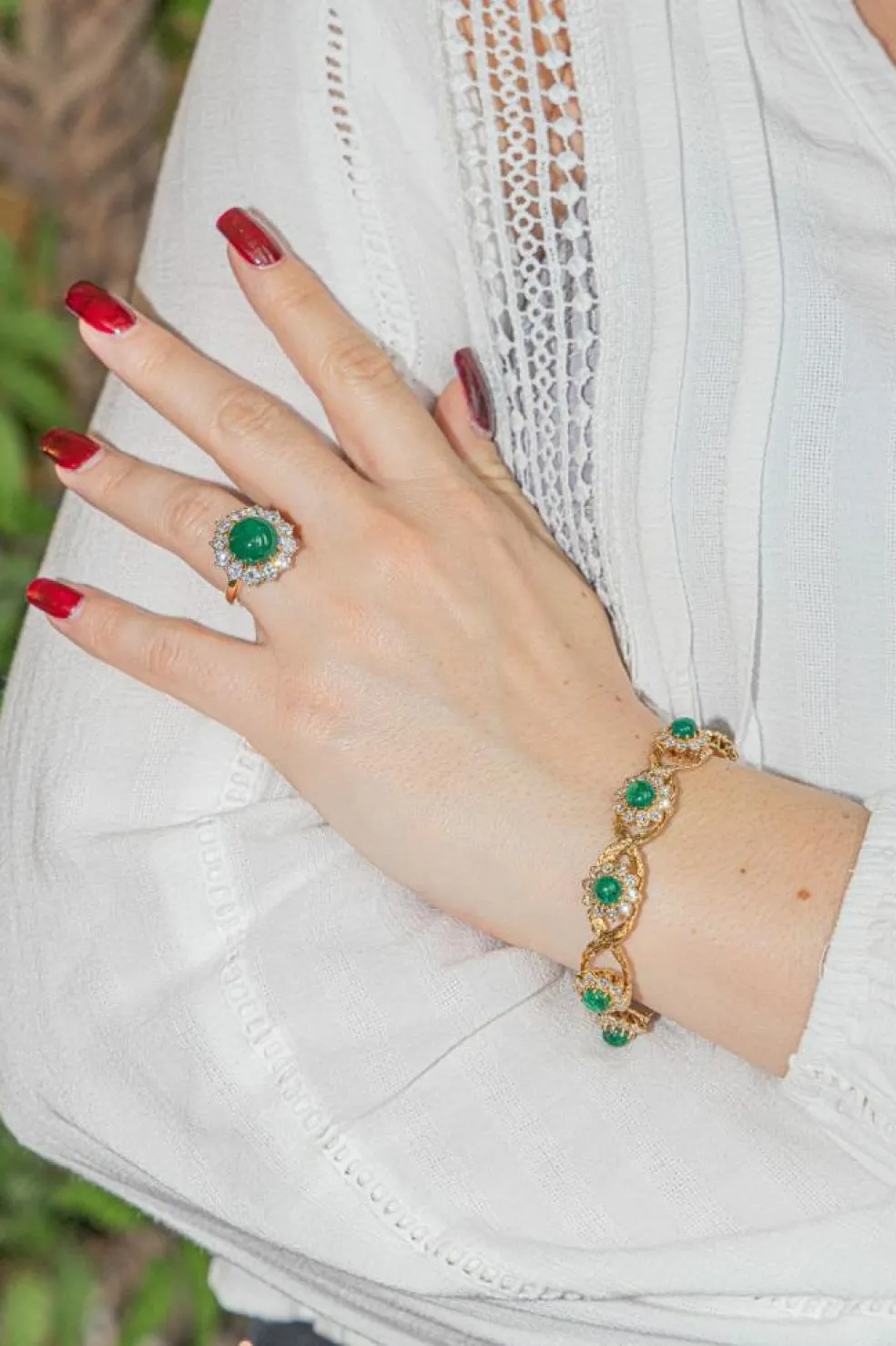 Bracelet Or jaune Emeraude