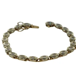 Bracelet or jaune et diamants