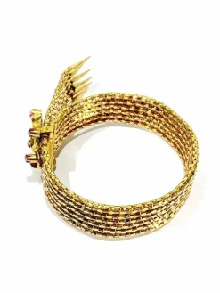 Bracelet or jaune et rubis