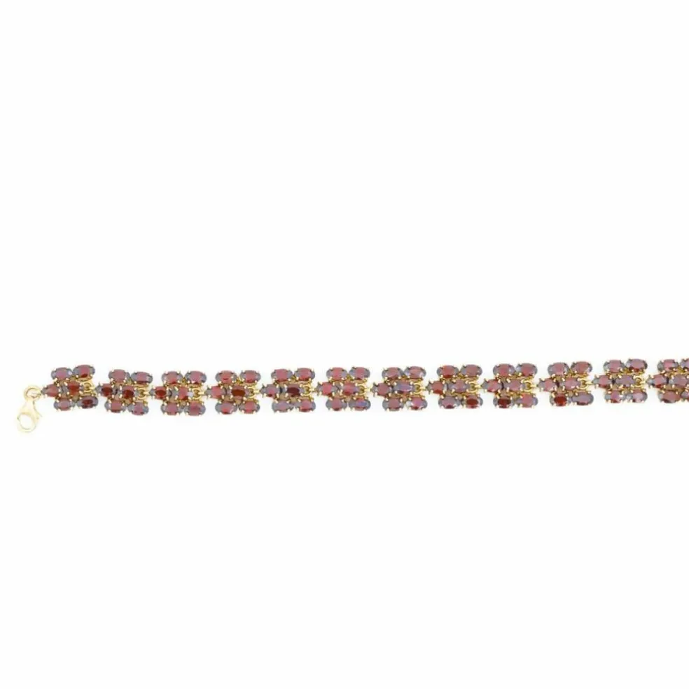 Bracelet Or jaune Grenat