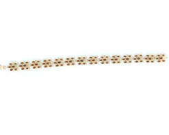 Bracelet Or jaune Grenat