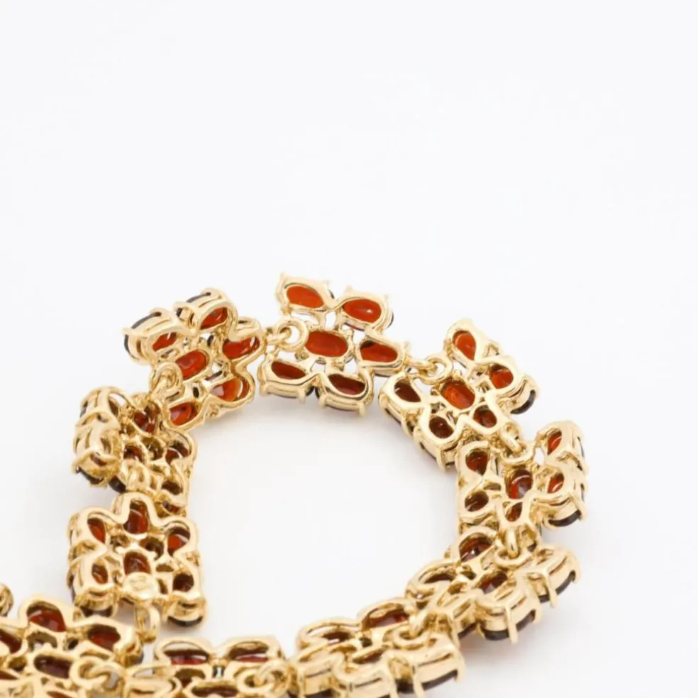 Bracelet Or jaune Grenat