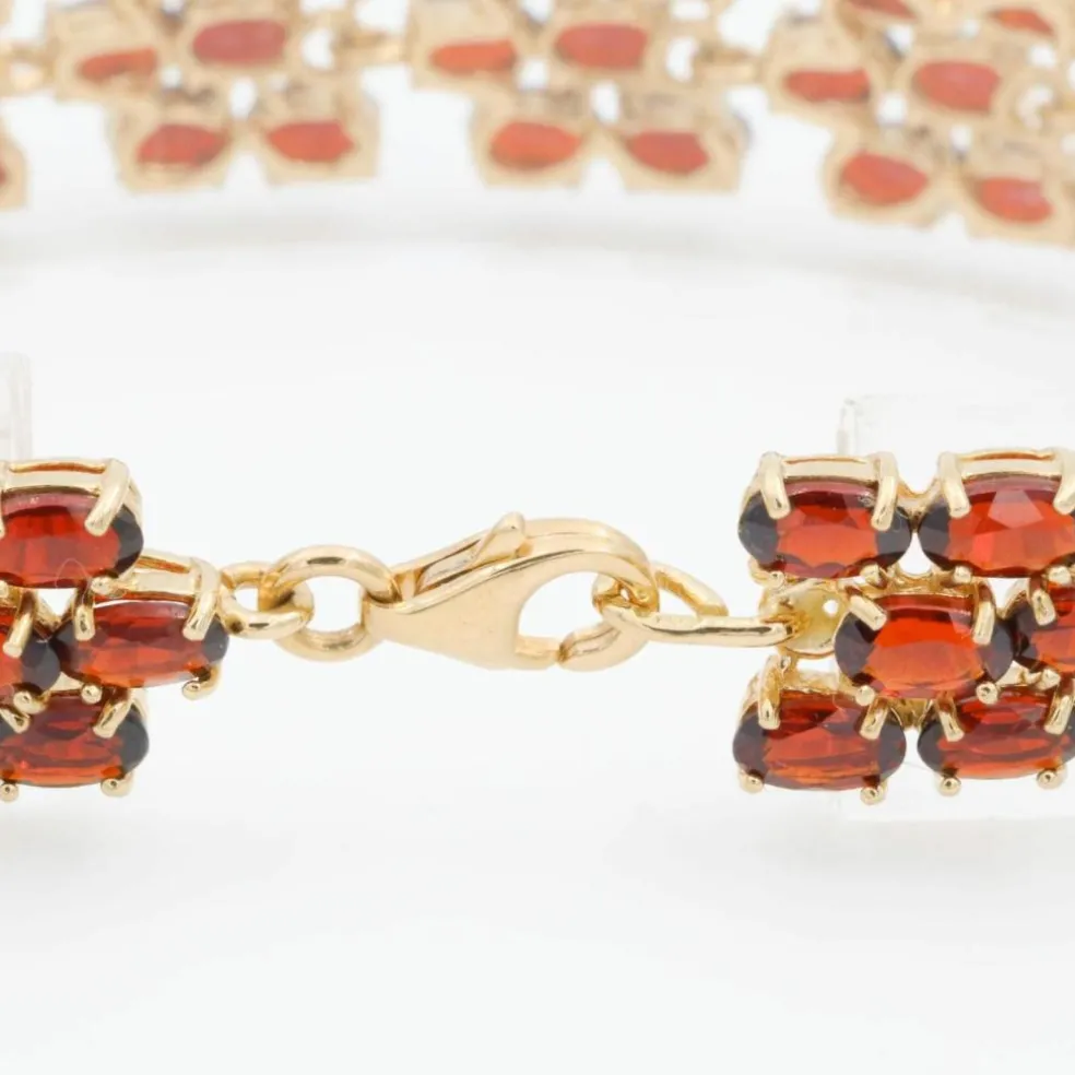 Bracelet Or jaune Grenat