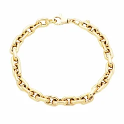 Bracelet or jaune grosse maille