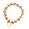 Bracelet Or Jaune 18k Rubis & Diamants