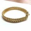 Bracelet or jaune maille américaine