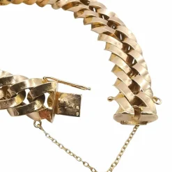 Bracelet or jaune maille forçat