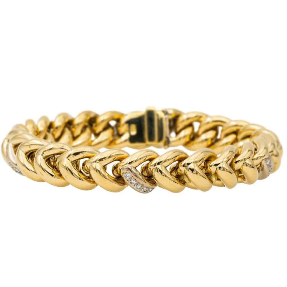 Bracelet Or jaune, Or blanc Diamant