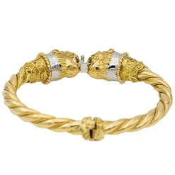 Bracelet Or jaune, Or blanc Diamant, Rubis