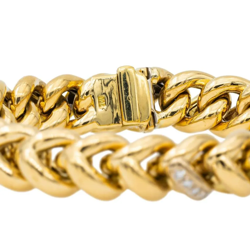 Bracelet Or jaune, Or blanc Diamant
