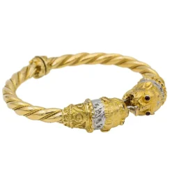 Bracelet Or jaune, Or blanc Diamant, Rubis