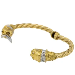 Bracelet Or jaune, Or blanc Diamant, Rubis