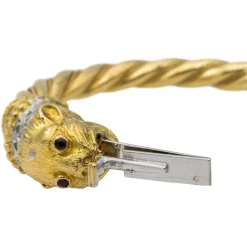 Bracelet Or jaune, Or blanc Diamant, Rubis