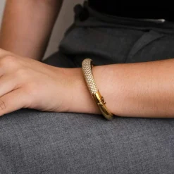 Bracelet Or jaune pavage Diamants