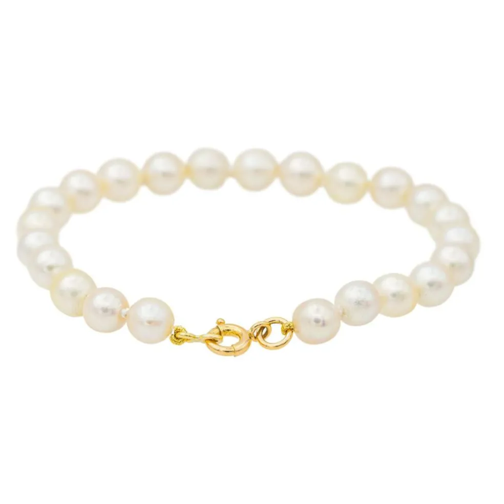 Bracelet Or jaune Perle