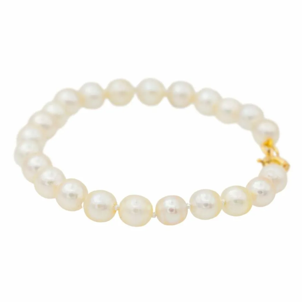 Bracelet Or jaune Perle