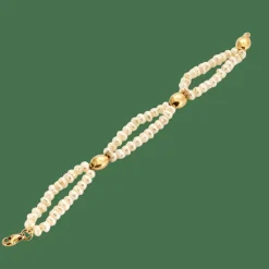 Bracelet or jaune perles baroques