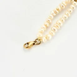 Bracelet or jaune perles baroques