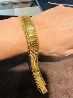 Bracelet or jaune époque 1950
